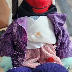 VINTAGE CLOWN PLUSH TOY 12 IN